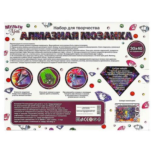 Алмазная мозаика Колибри 30х40 см полное заполнение MultiArt AM-MULTI5 фото 5