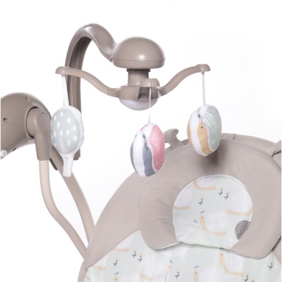 Электрокачели Butterfly 2в1 с адаптером Единорог SW110 2-IN-1 Babycare