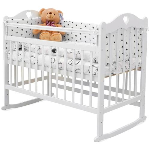 Детская кроватка-качалка Incanto Sofi KR-0008/0 SK белый фото 5