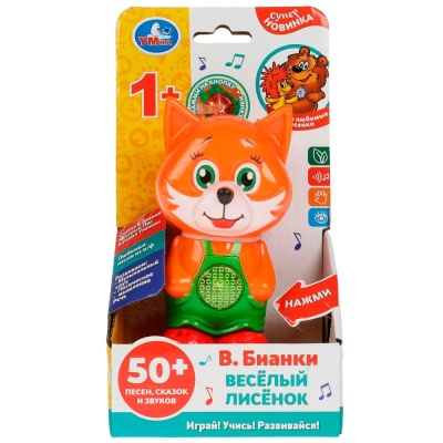 Музыкальная игрушка Весёлый лисёнок Умка HT1157-R