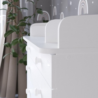 Комод пеленальный раскладной Атон Leo белый-белый 05