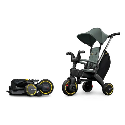 Детский складной трёхколёсный велосипед Doona Liki Trike S3 Slate Green