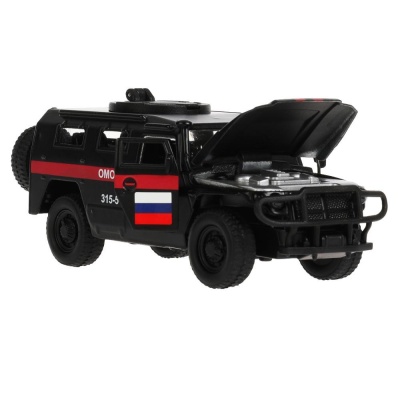Инерционная машинка ГАЗ Тигр Технопарк CT12-357-N-BL(MATTE)-WB 02