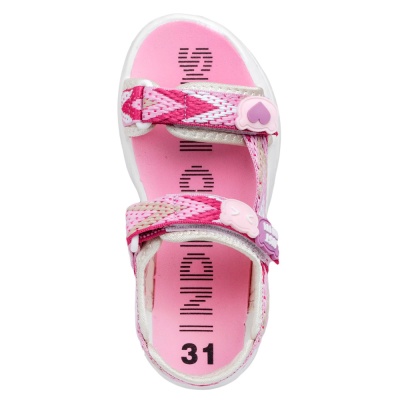 Сандалии для девочки Indigo Kids 25-200A розово бежевые 2