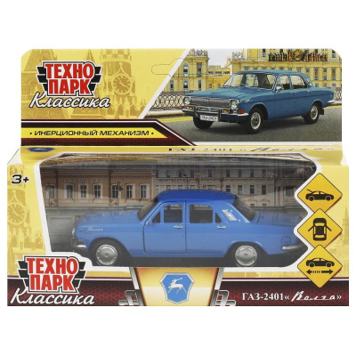 Машинка металлическая ГАЗ-2401 Волга Технопарк 2401-12-BU