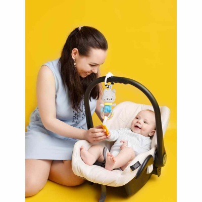 Подвесная игрушка погремушка Котёнок Кекс Мякиши 684