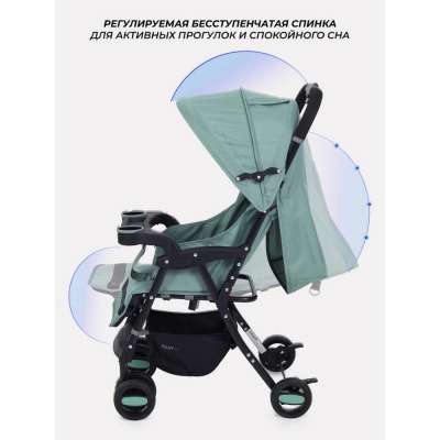 Детская прогулочная коляска Rant Basic Uno RA350 Green 04
