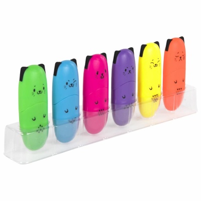 Набор текстовыделителей Cute Cats 12 цветов Brauberg Kids 152437 03