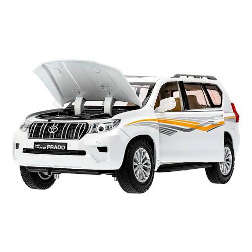 Машина металлическая инерционная Toyota Land Cruiser Prado 20 см Технопарк 68270AW фото 2