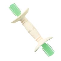 Силиконовый массажер для дёсен прорезыватель Happy Baby 20041 milky green