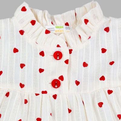 Платье Сердечки Чуди Кидс 510625Ц2-2 экрю 02