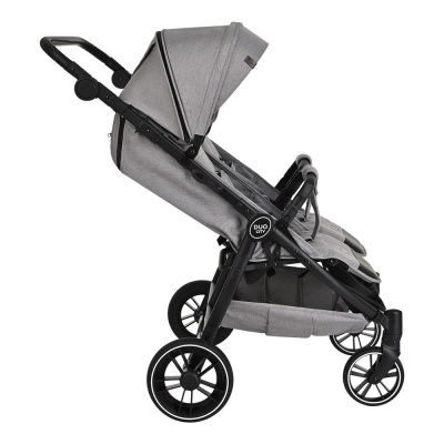 Детская прогулочная коляска для двойни Pituso Duocity Grey