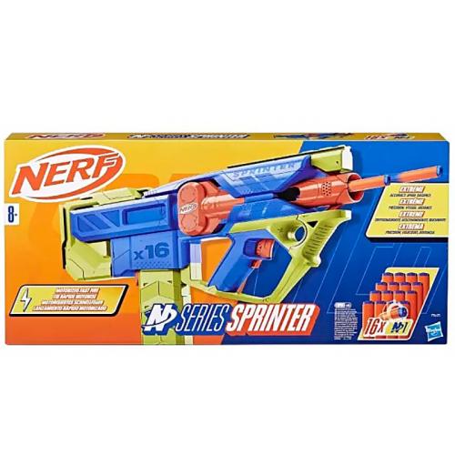 Бластер с 16 мягкими пулями Nerf Blaster Nerf N Series Sprinter Hasbro F8625 фото 4