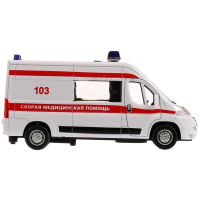 Игрушка Машина Скорая помощь Citroёn Jumper Технопарк JUMPER-14SLAMB-STRWH 4
