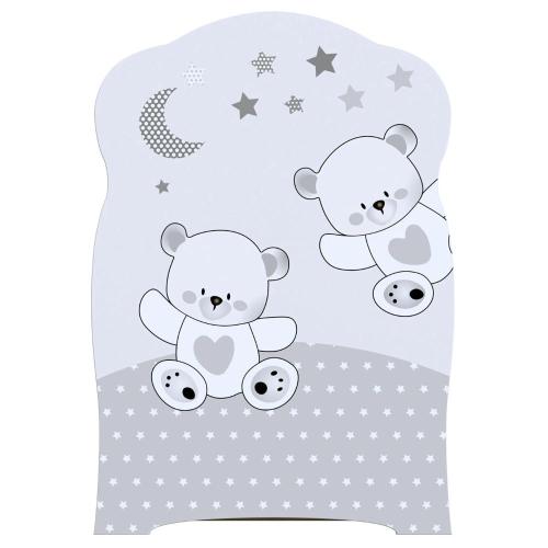 Кровать детская с поперечным маятником ВДК Funny bears белый фото 2