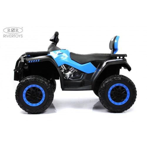 Детский электроквадроцикл 4WD RiverToys T001TT синий фото 17