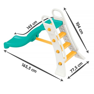 Горка детская средняя с подключением воды Dolu бирюзовая 3