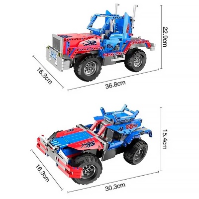 Конструктор Грузовик радиоуправляемый 531 деталь CaDa Double Eagle C51002W 5