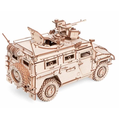 Конструктор деревянный Бронеавтомобиль Лигер 493 детали Lemmo 0148 3