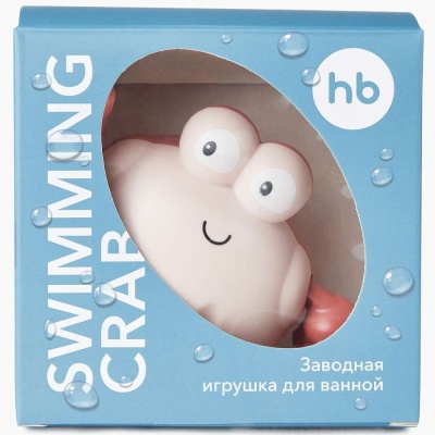 Заводная игрушка для ванной SWIMMING CRAB Happy Baby 331889 2