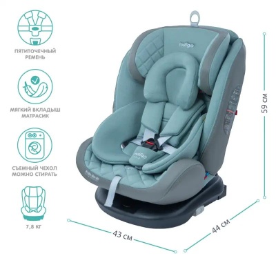 Автокресло Indigo Aero IsoFix ST-3 шалфей 03