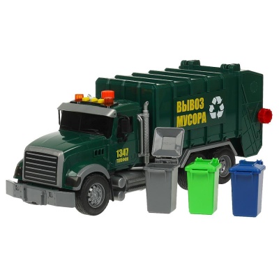 Инерционная машинка Мусоровоз Технопарк 666-53P (9) 02