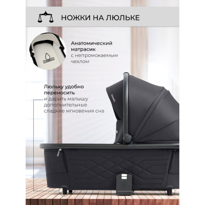 Коляска 2 в 1 Sweet Baby Elegante Chrome Black 03