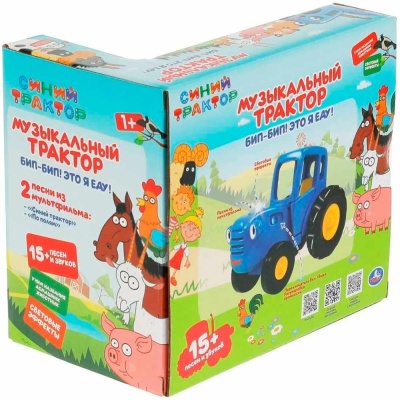 Каталка сортер Синий Трактор 35 песен сказок и загадок Умка HT848-R-WOD 3