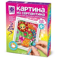 Набор для творчества Картина из серпантина Цветочная компания Фантазер 967065