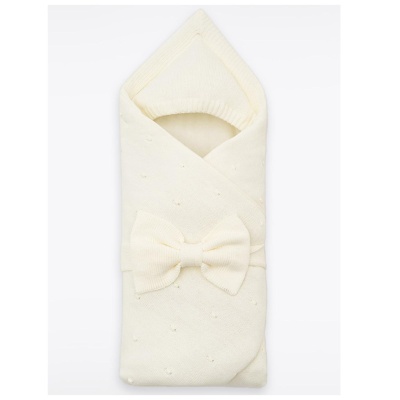 Конверт Вязаный с бантом Luxury Baby РП-0099 1