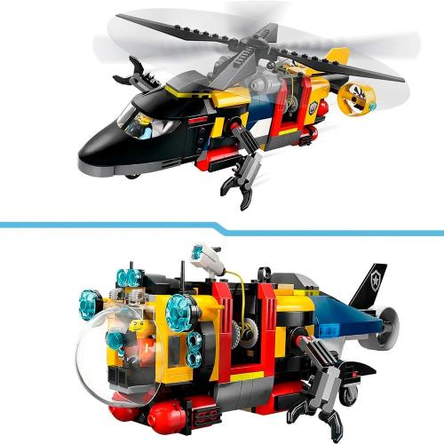 Конструктор Lego City 60462 Вертолёт Пожарная машина Подводная лодка фото 3