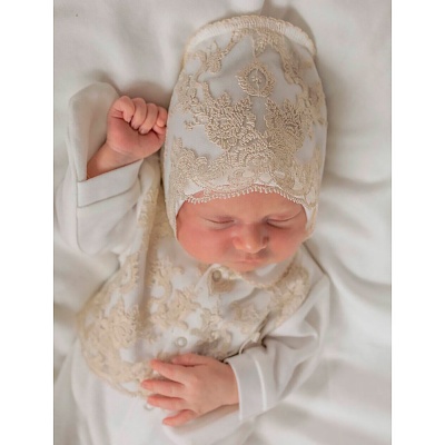 Комплект Рококо для девочки и мальчика 2 предмета Наследникъ 01086-02002-054 экрю 3