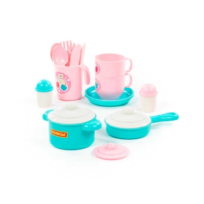 Набор детской посуды Хозяюшка 18 предметов Полесье 80127 2