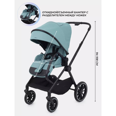 Коляска 3 в 1 MOWBaby Amber MB068 Mint 05