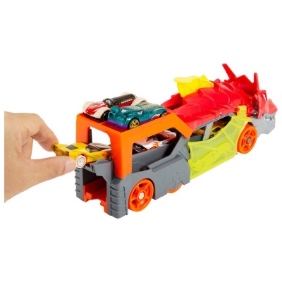 Грузовик Разъяренный дракон с хранилищем для машинок Hot Wheels GTK42 2