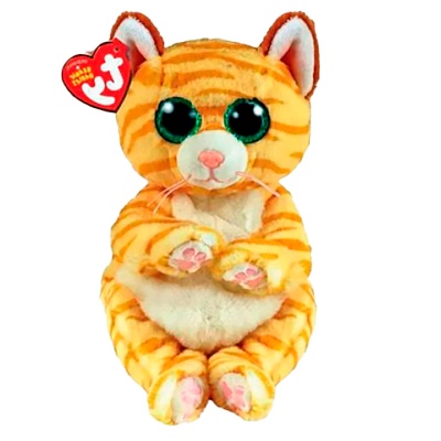 Мягкая игрушка Beanie Bellies Желтый котёнок Mango 25 см TY 43208 1