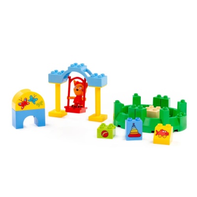 Конструктор Макси Три кота Карамелька в песочнице 16 элементов Полесье 77162 02