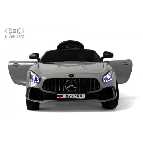 Детский электромобиль Mercedes-Benz AMG GT RiverToys X777XX серый фото 8