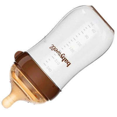 Бутылочка для кормления из стекла BabyWell BW18012 коричневый 3