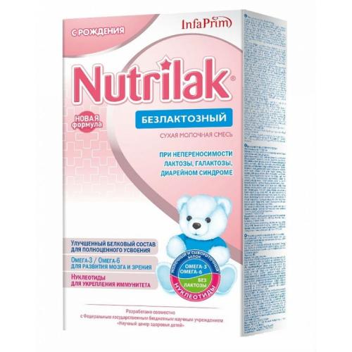 Молочная смесь Nutrilak Безлактозный (с 0 мес) 350 г