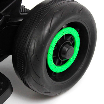 Детский электротрицикл RiverToys K002PX зеленый