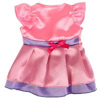 Одежда для кукол Розово-фиолетовое платье Карапуз OTF-2202D-RU