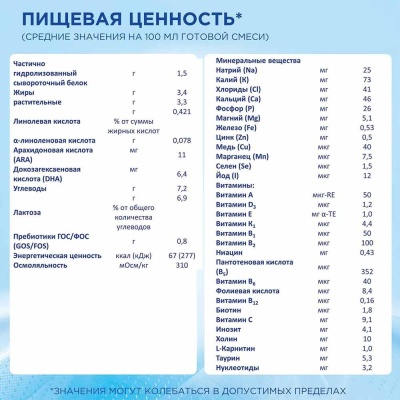 Молочная смесь Nutrilon Гипоаллергенный 1 800 г