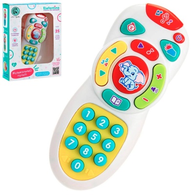 Пульт музыкальный Elefantino световые эффекты 25 песенок сказок Elefantino IT109547