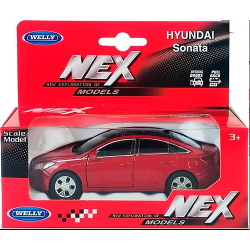Машинка инерционная Hyundai Sonata масштаб 1:38 Welly 43717W фото 5