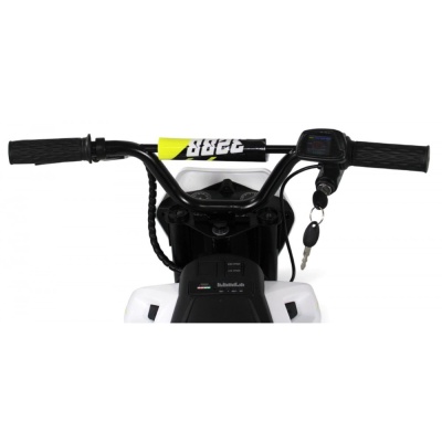 Детский электромотоцикл RiverToys E777KX белый