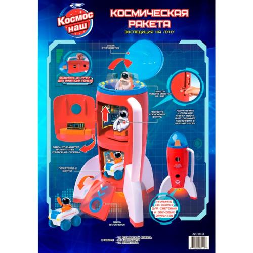 Игровой набор Космическая ракета серия Экспедиция на Луну Космос Наш 63114 фото 8