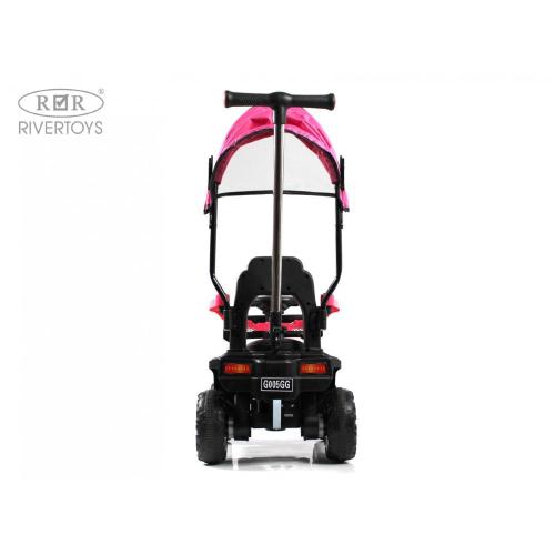 Детский электромобиль RiverToys G005GG розовый фото 19