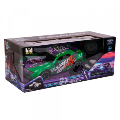 Машинка для дрифта на радиоуправлении Kid Rocks RC1870B зеленый 4