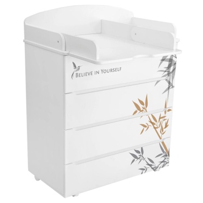 Комод с узким пеленальным столиком Indigo Green Line Бамбук